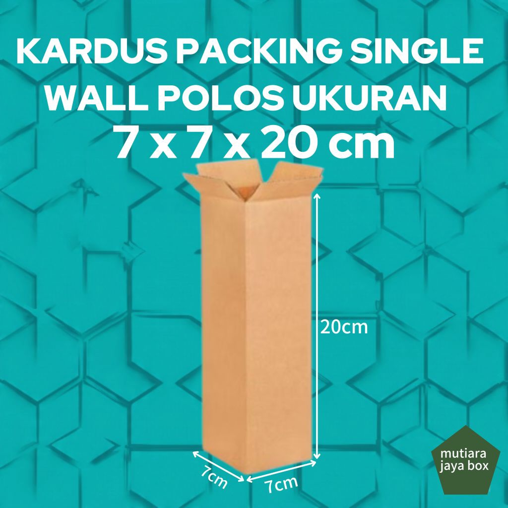 

KARDUS PACKING 7x7x20cm SINGLE WALL POLOS