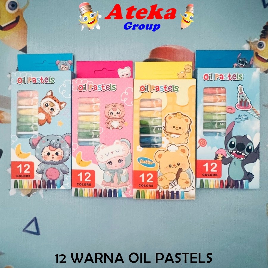 

[1 SET] BABY THREE STICH OIL PASTELS BESAR 3012 3018 3024 WARNA