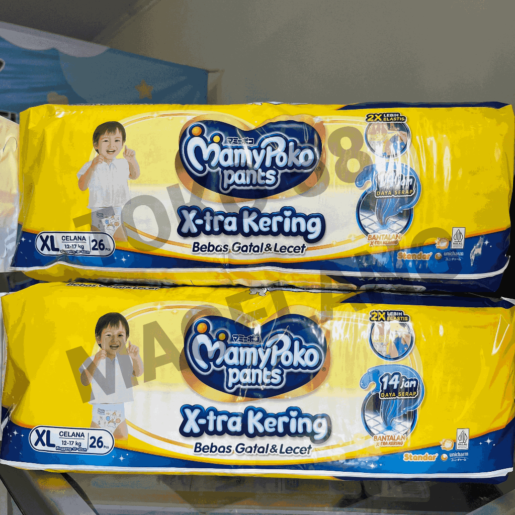 MamiPoko Pants S38, M32, L28, XL26, XXL24 / Popok bayi MamiPoko Pants