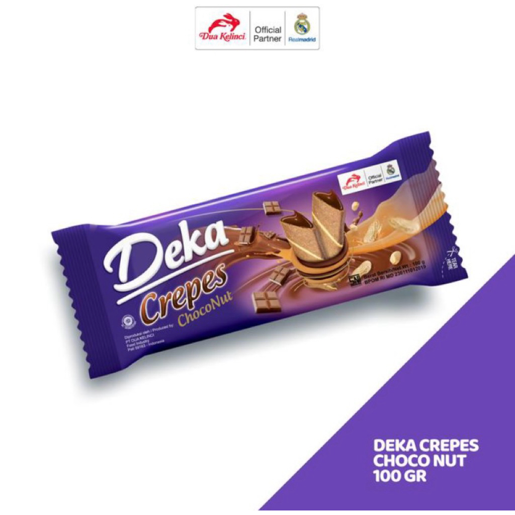 DUA KELINCI,Deka Crepes Choconut 100gr
