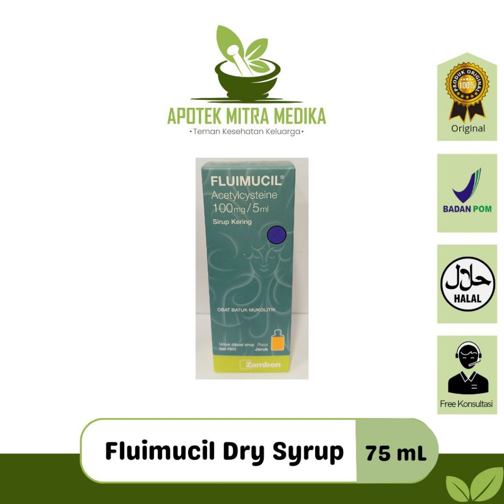 Fluimucil Dry Syrup - 75ml