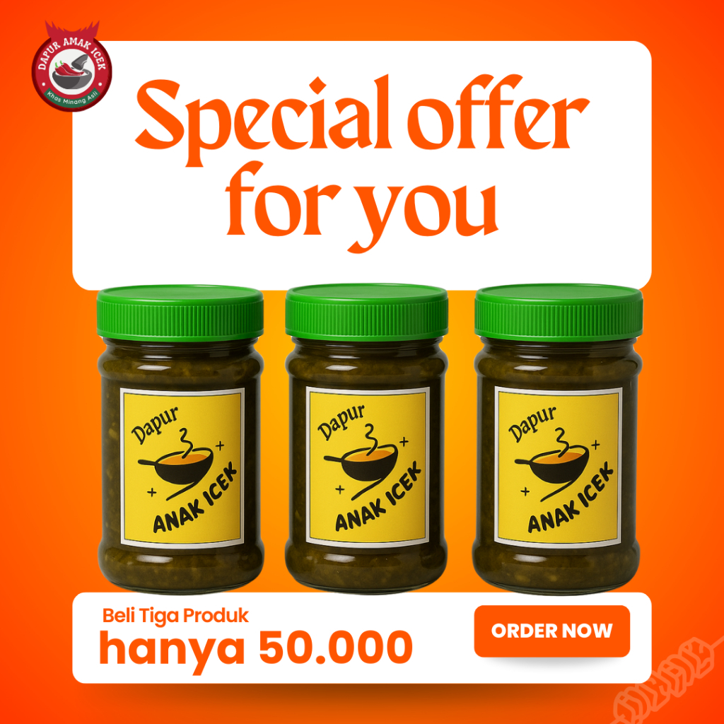 

Sambal Ijo Teri Asli Minang 150 g