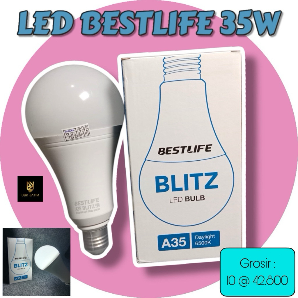 35W LED BULB BOHLAM BESTLIFE 35 WATT BESTLIFE GARANSI