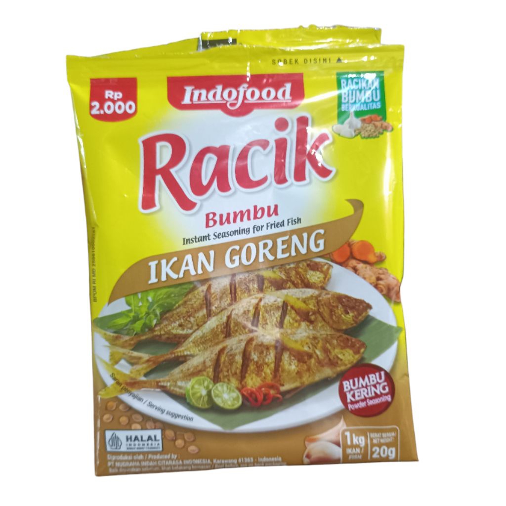 

Bumbu Racik Indofood Ikan Goreng 20gr Sachet Indo Food