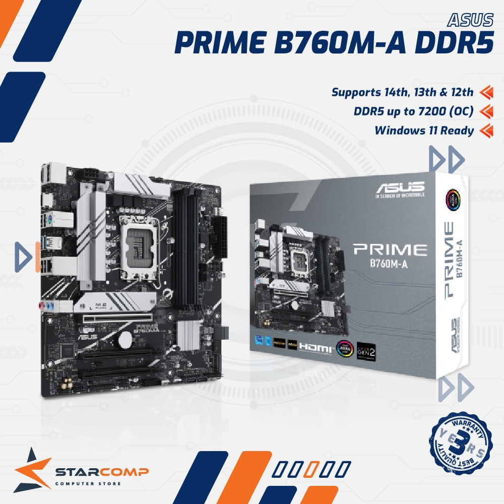 Asus PRIME B760M-A D5 LGA1700 B760 DDR5