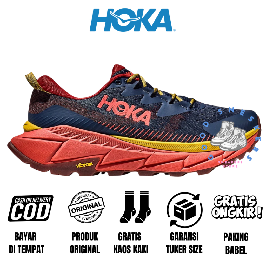 Sepatu Hiking Trailrun Hoka Original Hoka Skyline X Float Hot Sauce Original