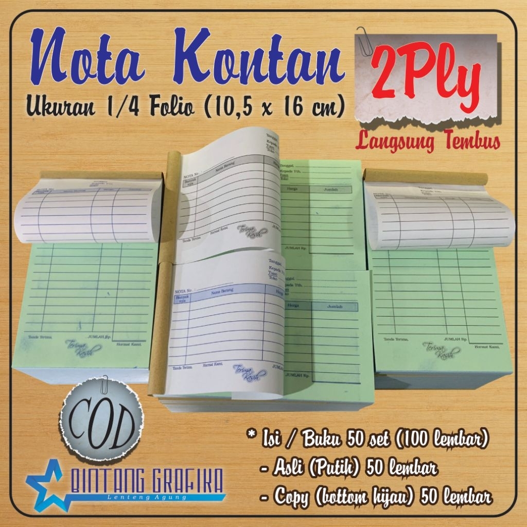 

NOTA KONTAN 2PLY (10,5x16cm)