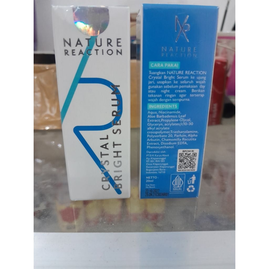 Serum Wajah Glowing Nr Crystal Bright Serum Original Original Terpercaya