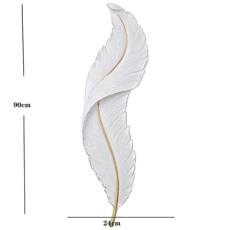 Ukuran 90 cm Lampu Dinding LED Bulu Angsa Estetik /Lampu Hias Bulu Angsa LED