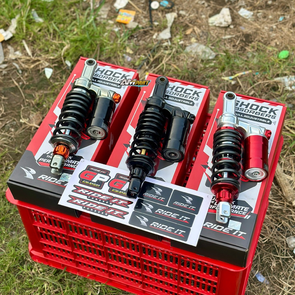 SHOCK SKOK BELAKANG MATIC UK 330MM RIDE IT GP PREMIUM HYPERLOAD ORIGINAL
