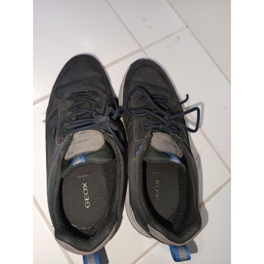 sepatu cowok casual formal geox 41 preloved original, sepatu pria cowok preloved