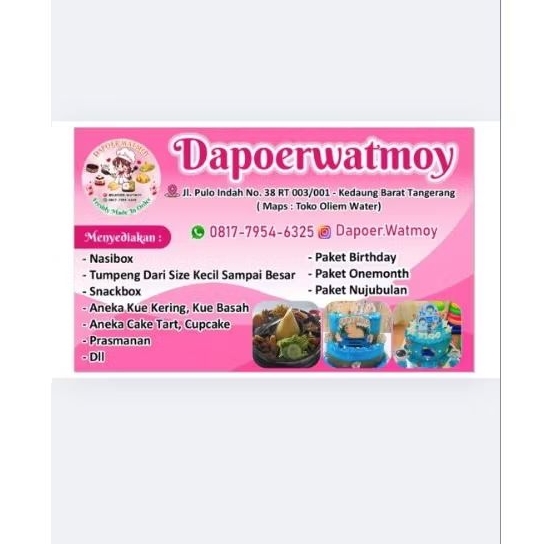 

stiker cutting 10 lembar', kartu nama dan desain