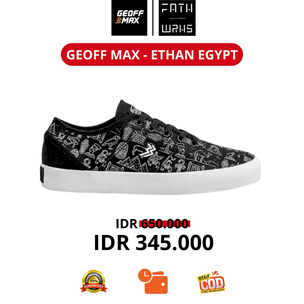 Sepatu Geoff Max 100% Original Limited Edition - Ethan Egypt Limited Edition  | Sepatu Pria | Sepatu