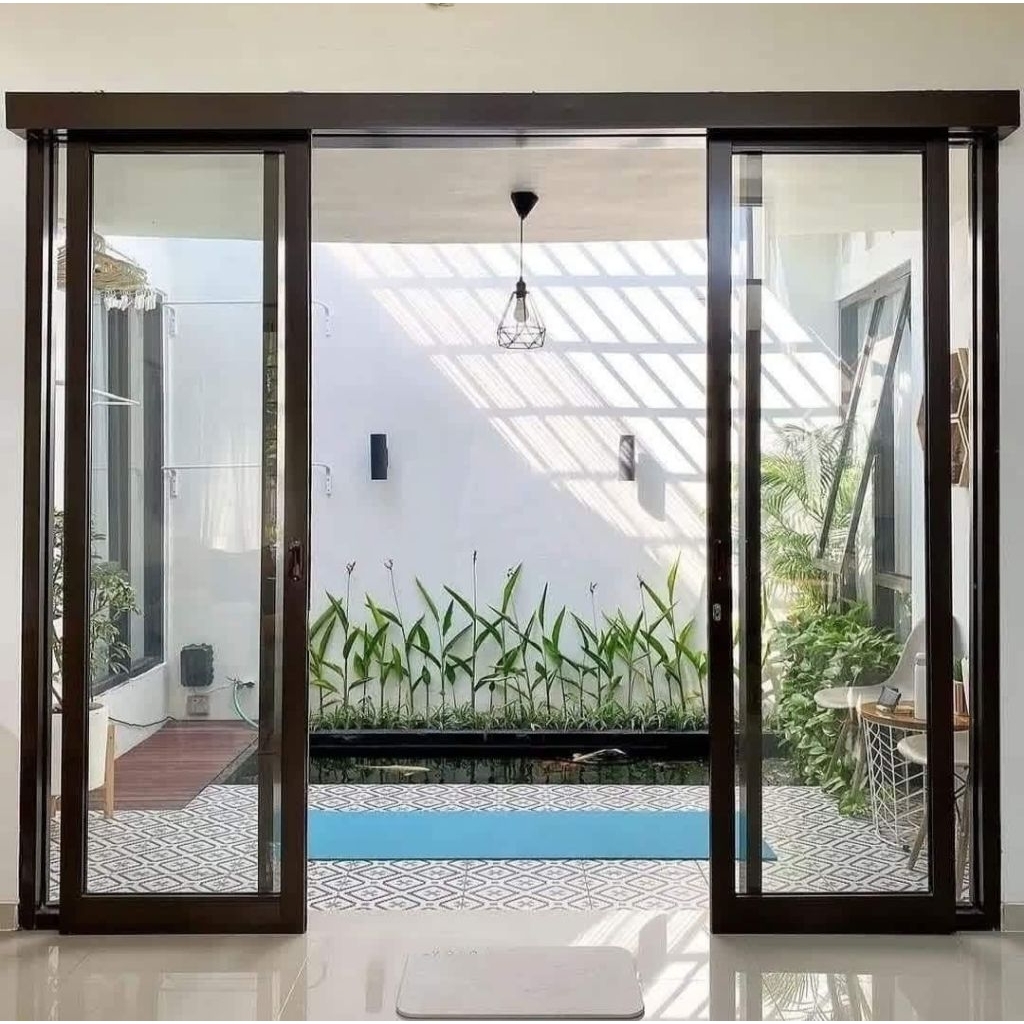 Kusen Aluminium dan Pintu kaca Aluminium