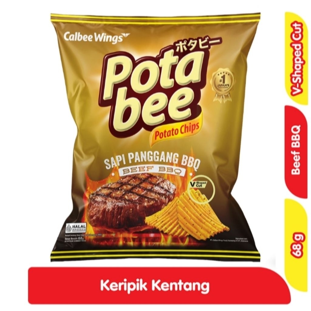 

Potabee Keripik Kentang Sapi Panggang Barbekiu 68 g