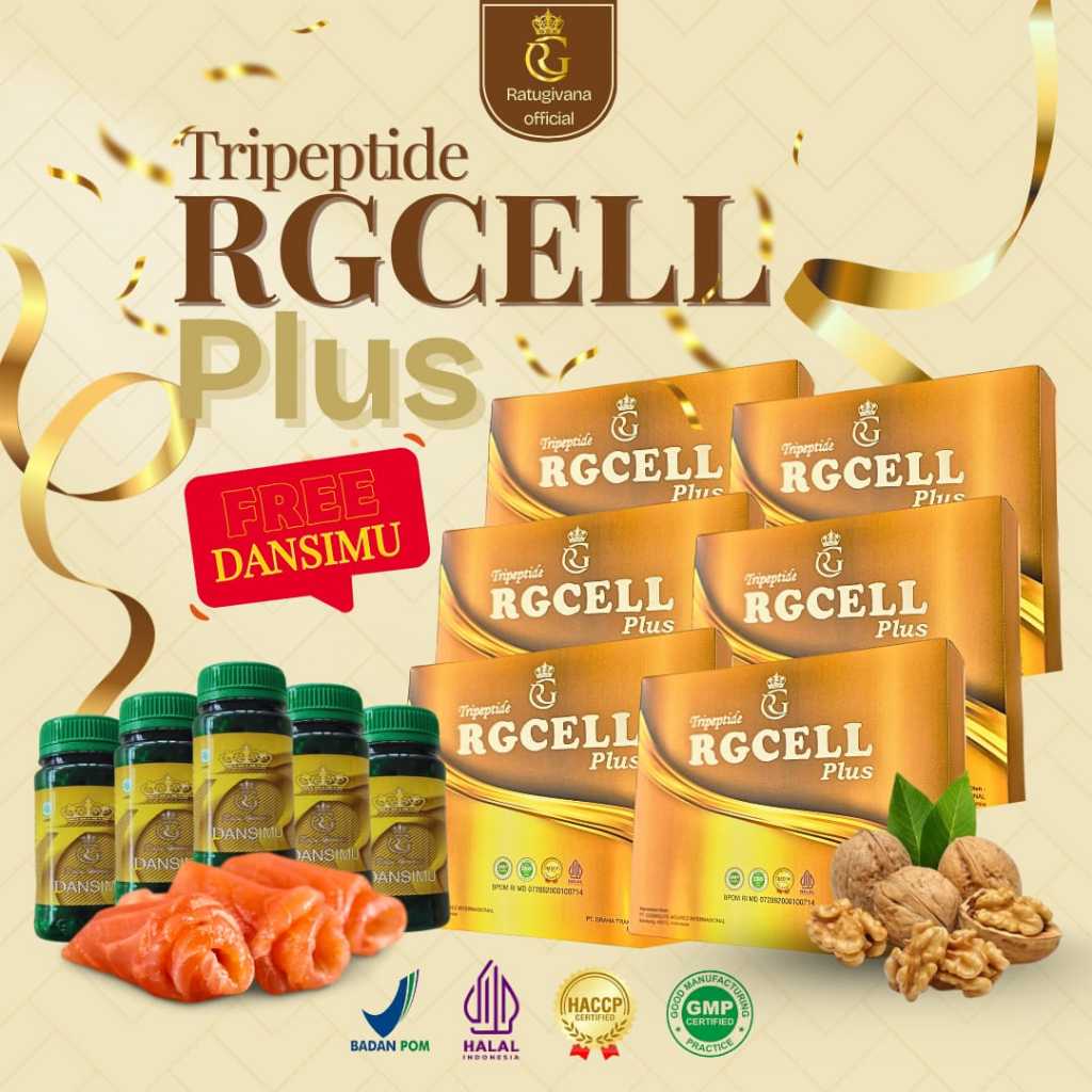 PAKET HEMAT. 6 BOX RG CELL TRIPEPTIDE BONUS DANSIMU AMPUH MENGATASI JANTUNG DIABETES STROKE GINJAL