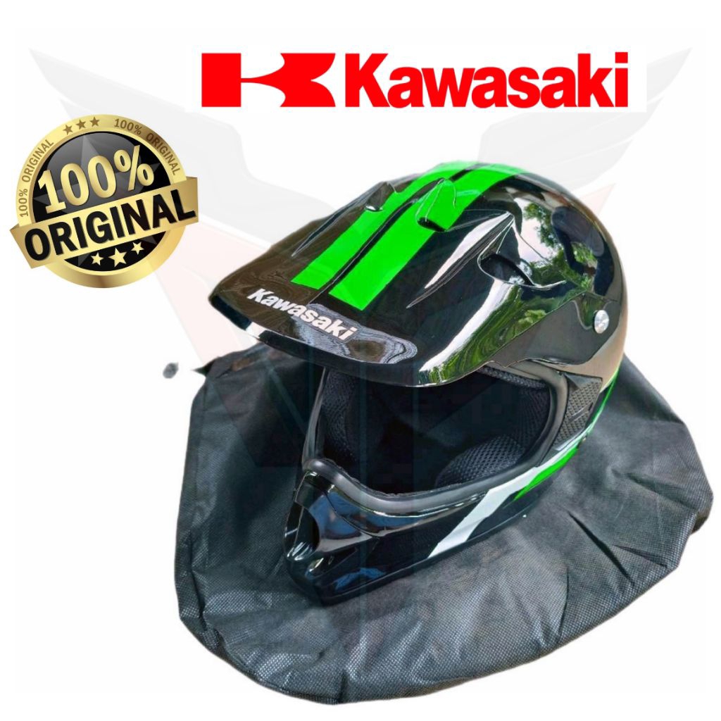 Helm Kawasaki KLX DTRACKER ORIGINAL CROSS TRAIL SUPERMOTO
