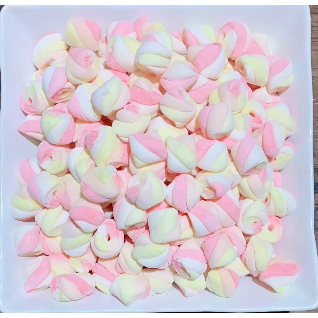 

1KG MARSHMALLOW KILOAN MURAH CHOMPCHOMP MOTIF KARAKTER TWIST PASTEL | TAMBANG | ULIR | RAINBOW