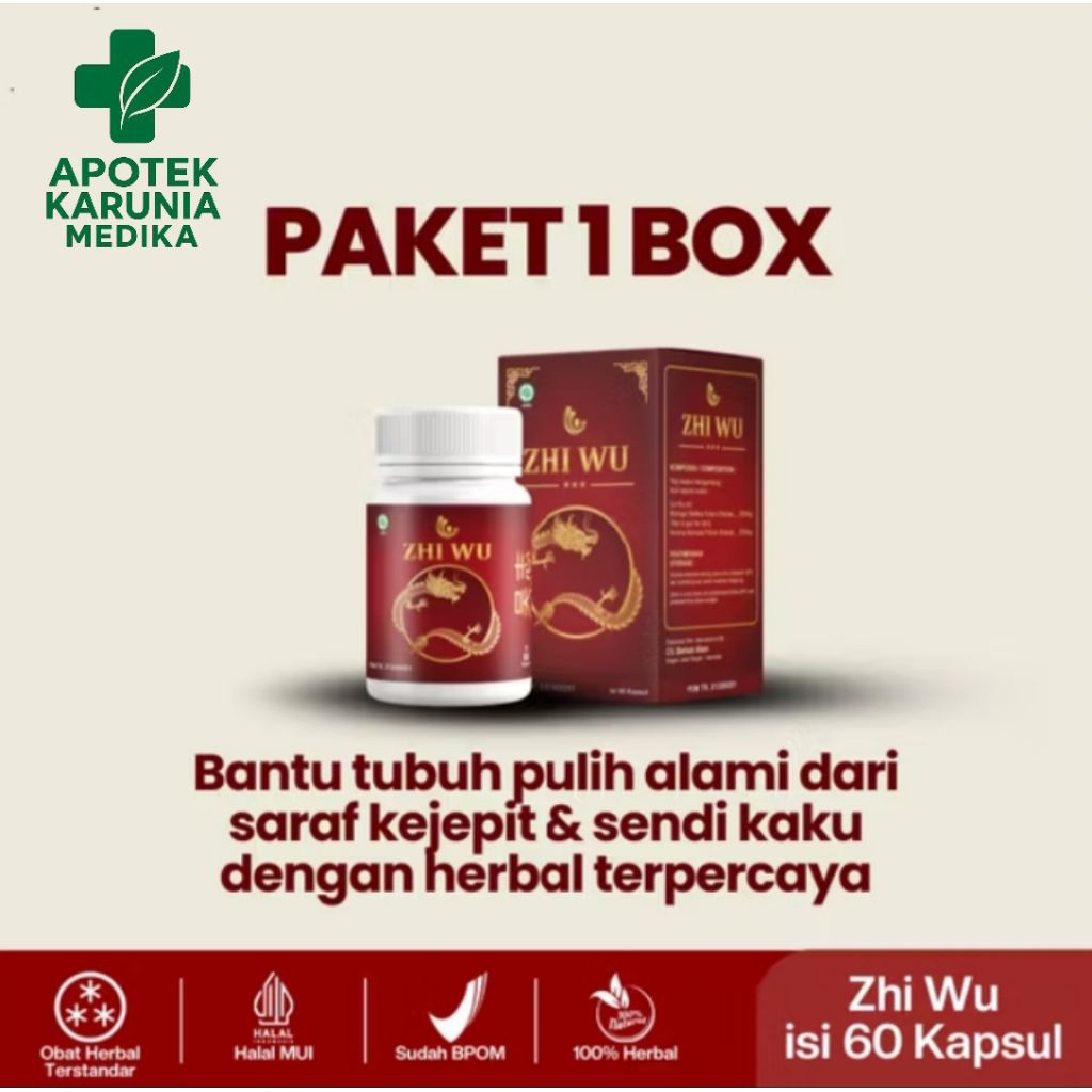 DISTRIBUTOR RESMI ZHI WU - PRODUK RACIKAN CINA SAKTI UNTUK ATASI ASAM URAT,SARAF KEJEPIT, NYERI SEND