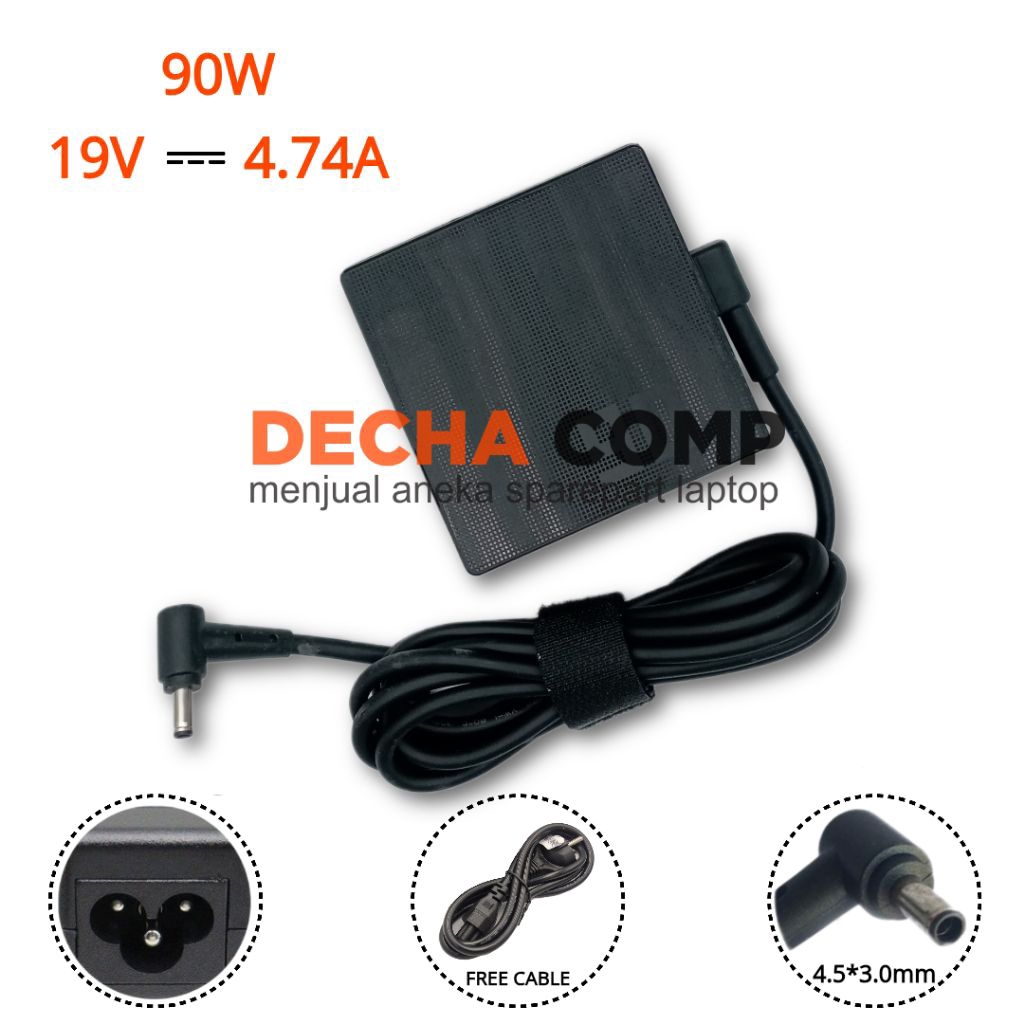 Adaptor Charger Asus VivoBook 14X OLED K3405 K3405VA K3405VC K3405VF 19V 4.74A 90W
