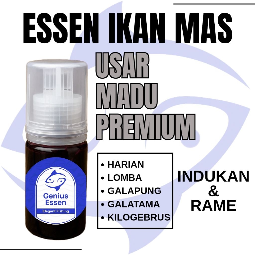 ESSEN IKAN MAS AROMA USAR MADU  essen ikan mas harian essen ikan mas lomba essen ikan mas galapung e