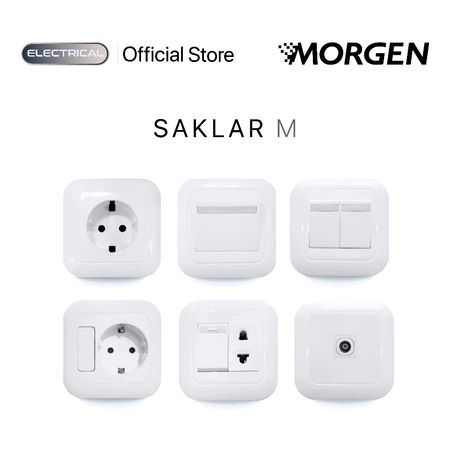 MORGEN IB M SERIES : STOP KONTAK, SAKLAR ENGKEL, SAKLAR SERI, STOP KONTAK + SAKLAR