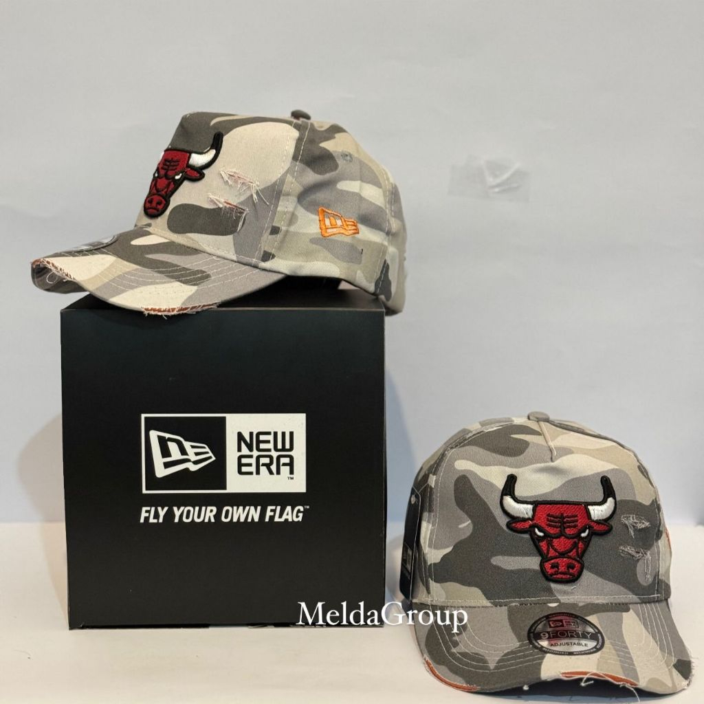 Topi Baseball Import Camo RedBulls Premium Hat Sport Fashion Pria wanita Model Sobek Kekinian - Topi