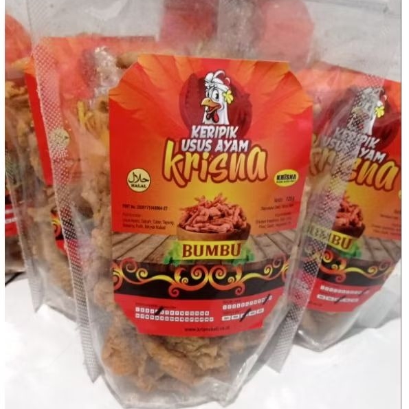 

Keripik Usus Ayam bumbu 125gr "KRISNA oleh-oleh Bali