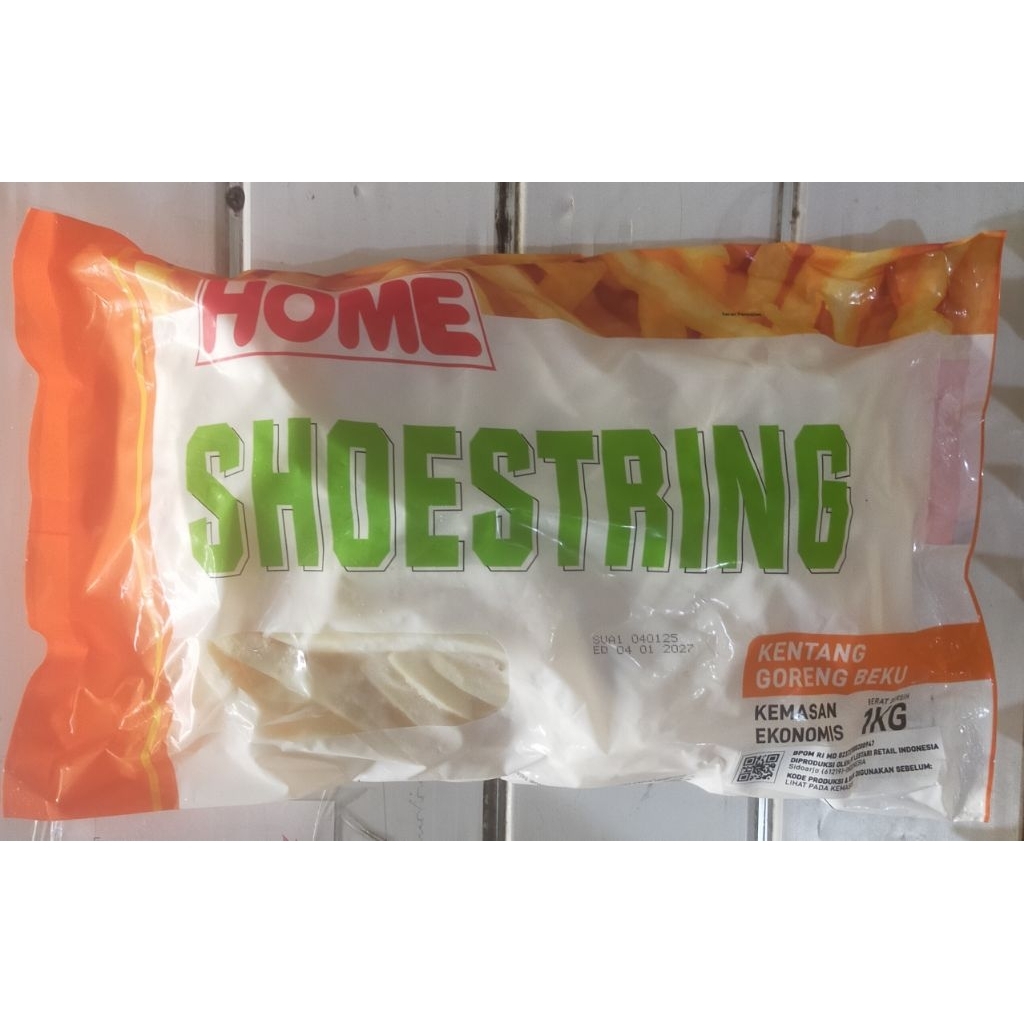 

Home Kentang Shoestring 1kg / Kentang Goreng Shoestring 1Kg