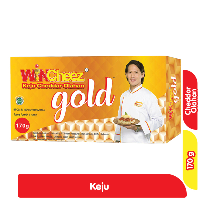 

WinCheez Keju Cheedar Olahan Gold Box 170 g LMR