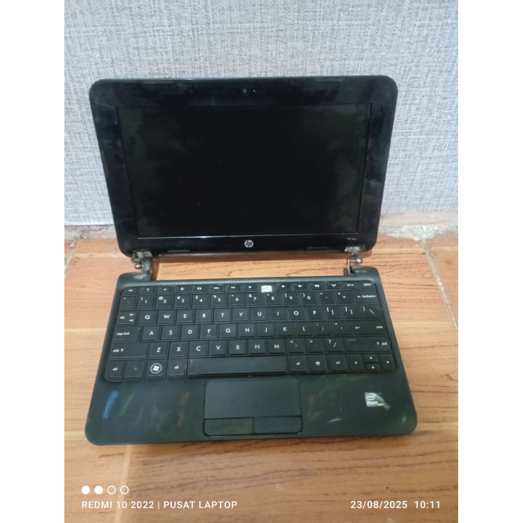 Notebook Hp mini 110-3519TU kondisi mati gambling lcd mulus gak ada batre & carger