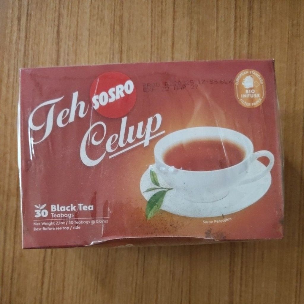

Teh Celup Sosro isi 30 kantong