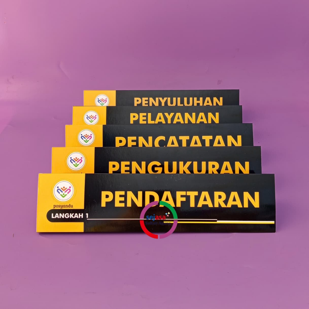 

Paket Papan Meja Posyandu | 1 Set Papan Meja Pelayanan Posyandu | Bahan Kertas Ivory