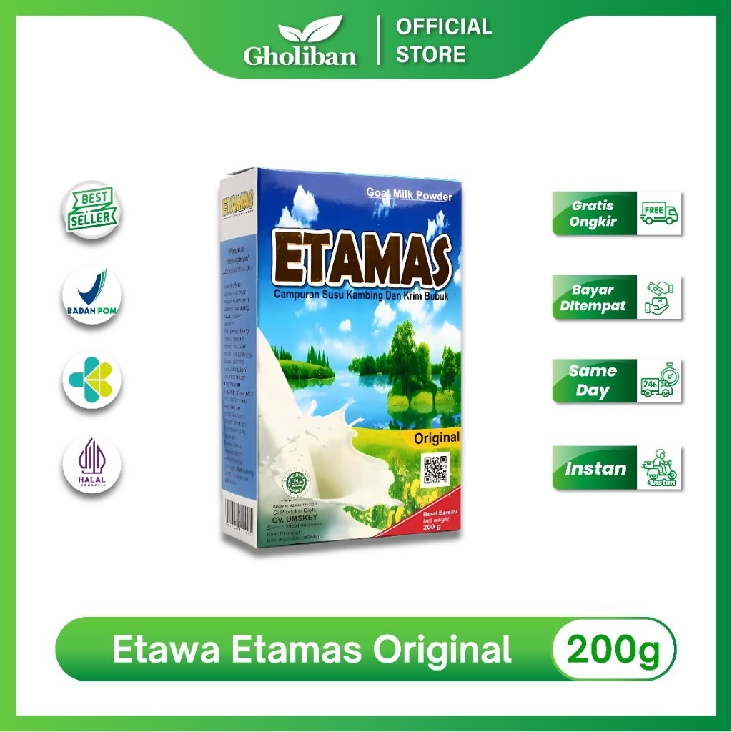 

Susu Etawa Etamas 200g Susu Tinggi Nutrisi