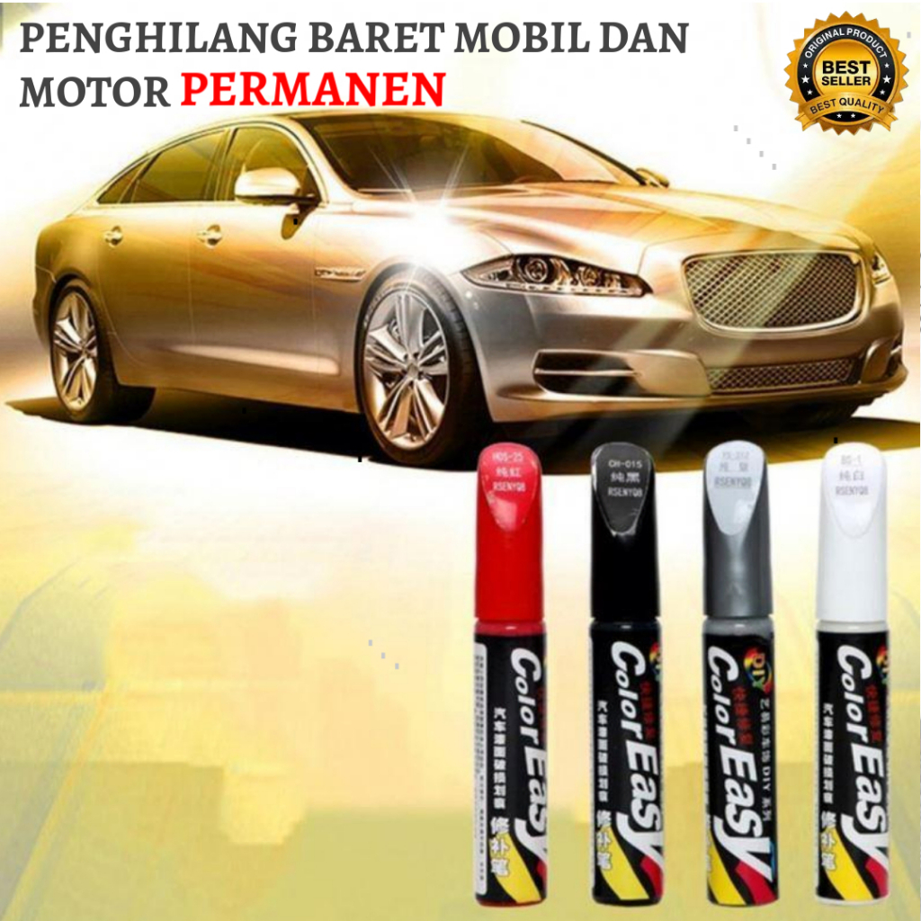 [ PERMANEN ] Spidol Baret Mobil/Color Easy Cat Spidol Ajaib Penghilang Baret Body Lecet Motor Tahan 