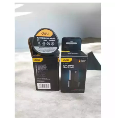 Deli Lithium-ion Battery EDL-DC12A2 - Baterai Mesin Bor Deli