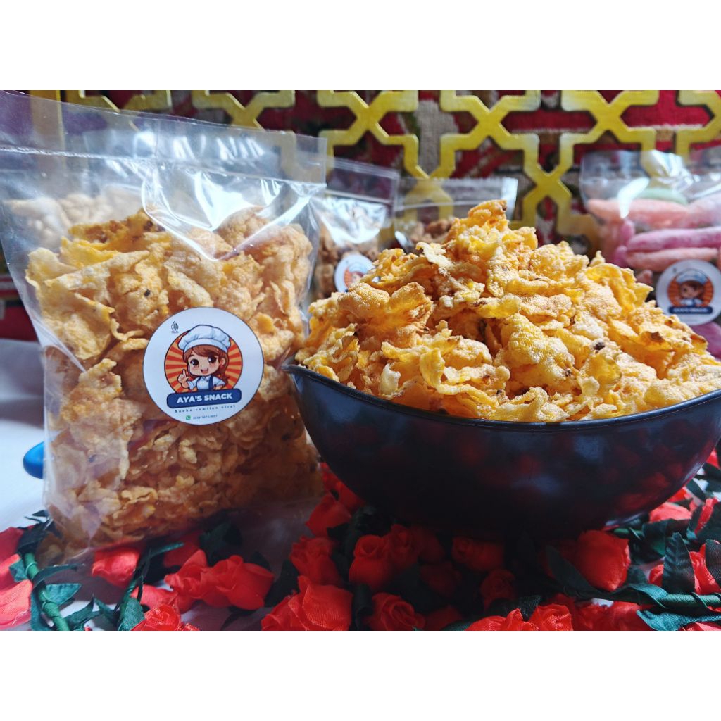 

Cemilan murah !!! Emping Jagung gurih !!