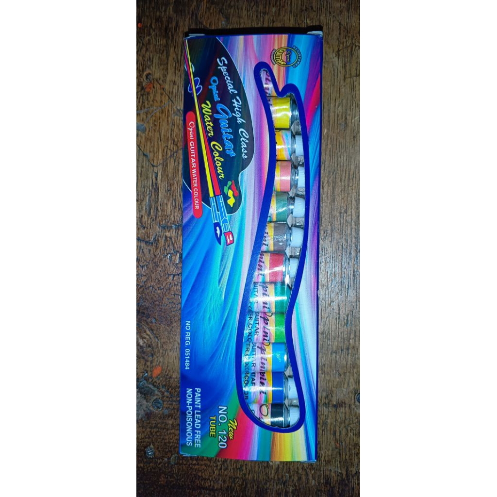 

cat lukis opini guitar water colour 12 colour no 120