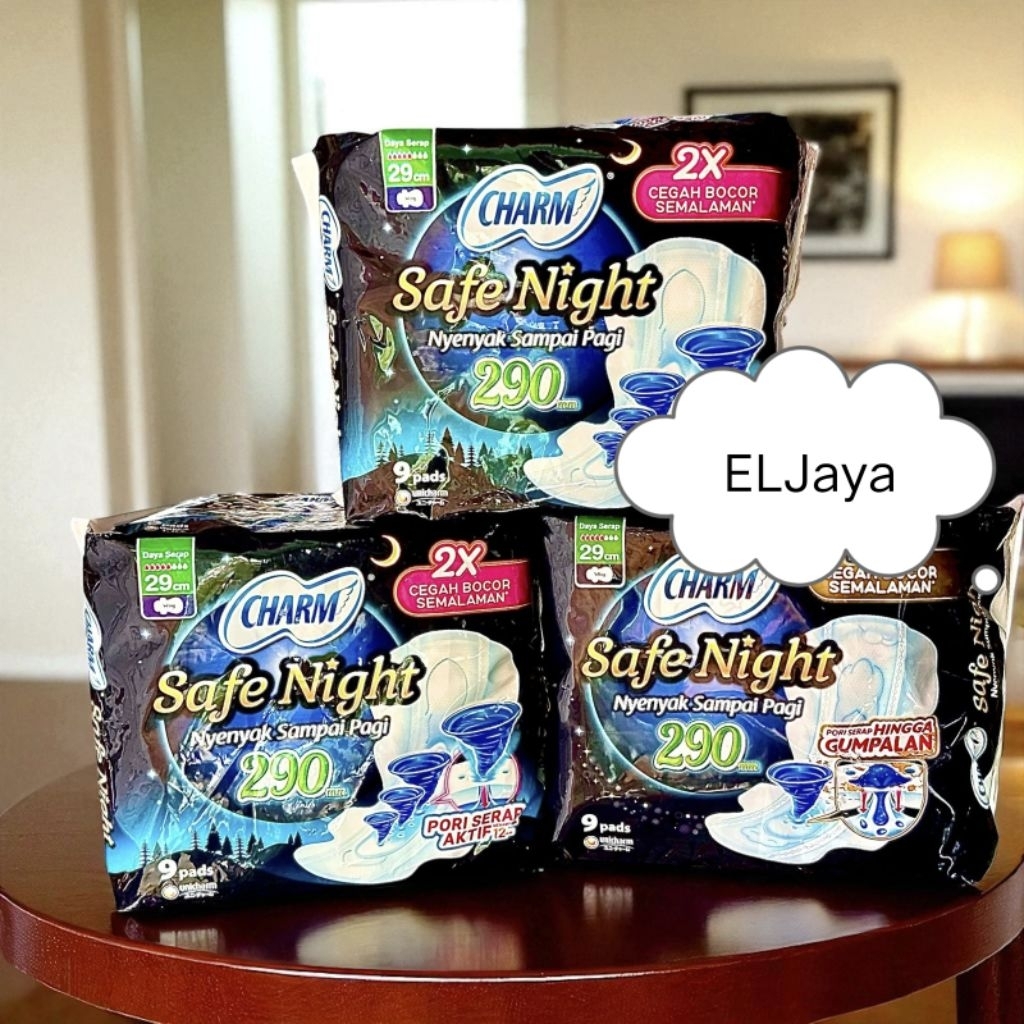 Pembalut charm night isi 9 sayap