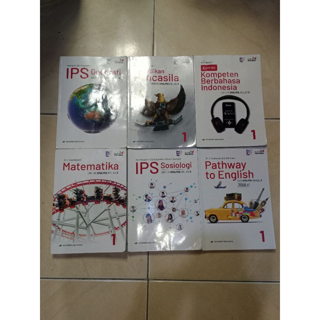 BUKU BEKAS ERLANGGA KELAS X (10) KURIKULUM MERDEKA