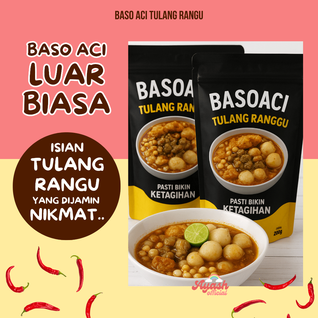 

BASO ACI TULANG RANGU - GEPREK & ORIGINAL - PEDAS BIKIN NAGIH - FAVORIT SE INDONESIA