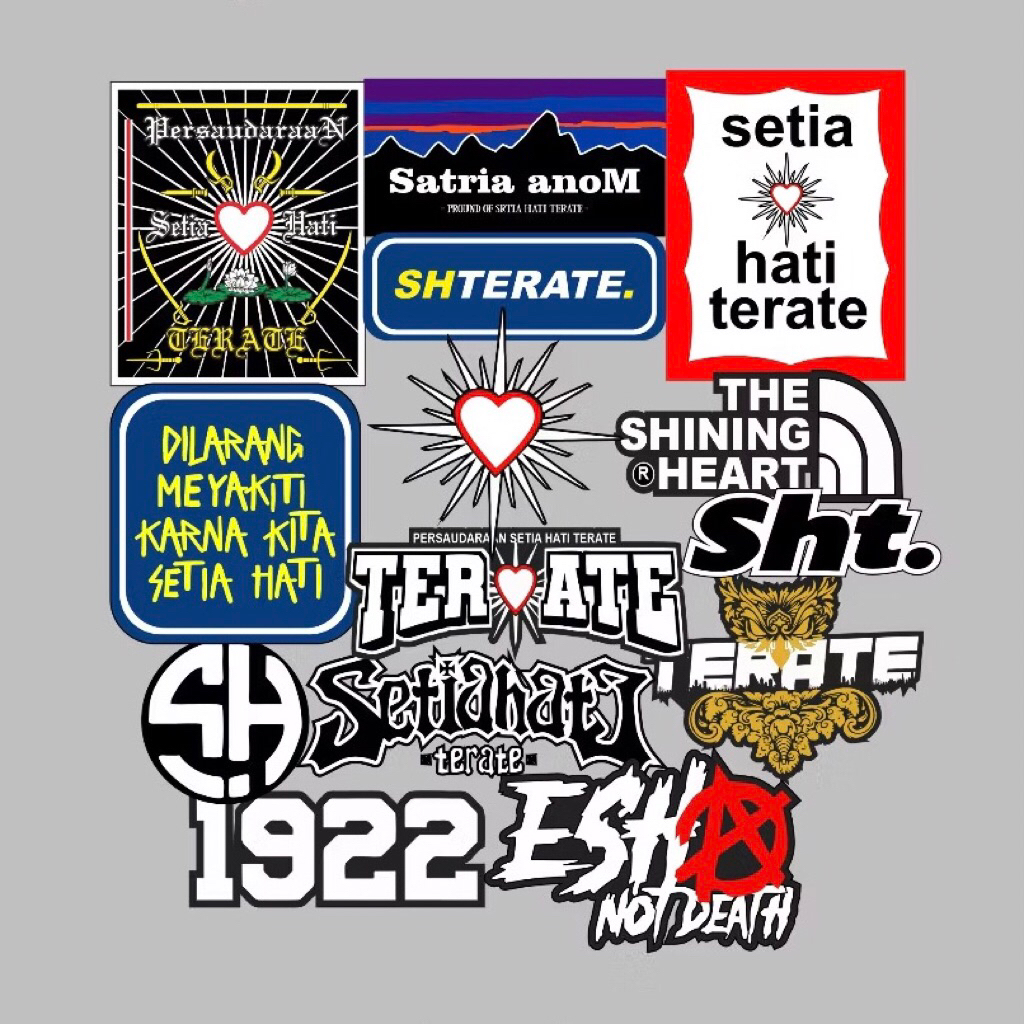 

STIKER PSHT TERATE ISI 14pcs - STIKER PERGURUAN ANTI AIR | STIKER SILAT, HELM, LAPTOP, CASE HP VOL 71