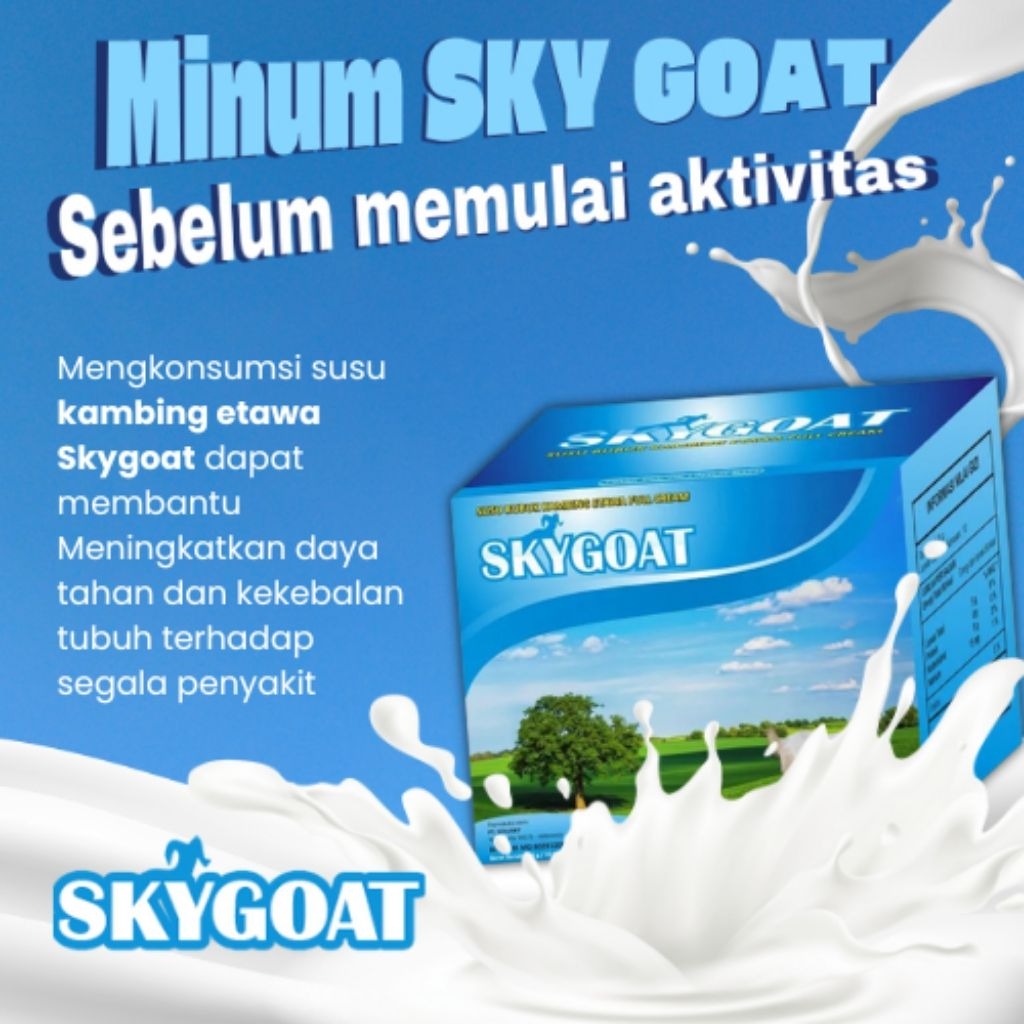 

susu kambing dan krim bubuk rasa original SKY GOAT