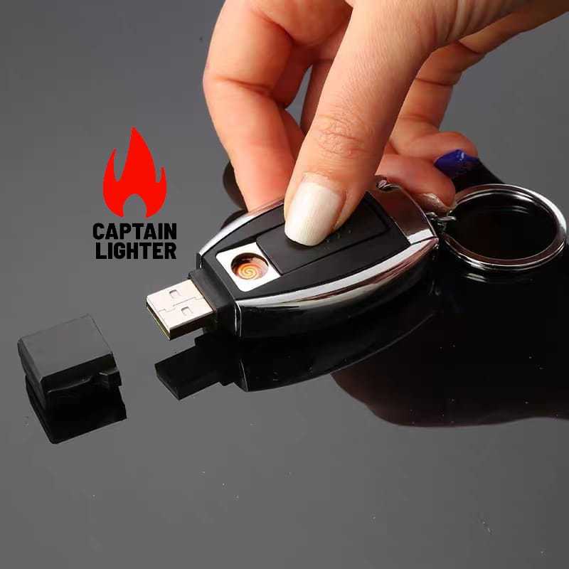 Mancis Korek Api Mercyy Ring Coil Elektrik USB+Gantungan Kunci TY1508-465