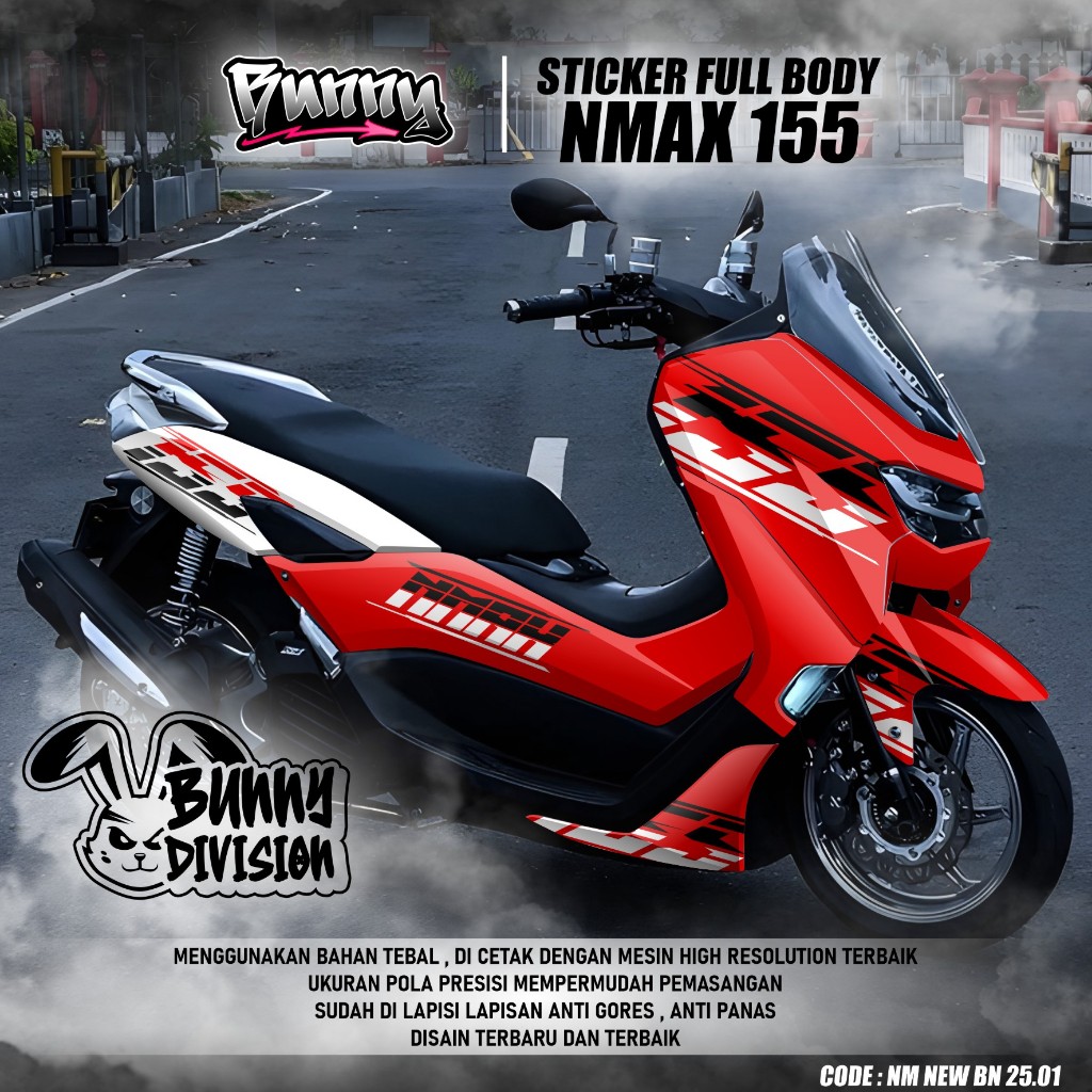 (COD) TERBARU Decal Sticker Motor Yamaha Nmax 155 New 2020 2021 2022 2023 2024 Full body - Stiker Sk