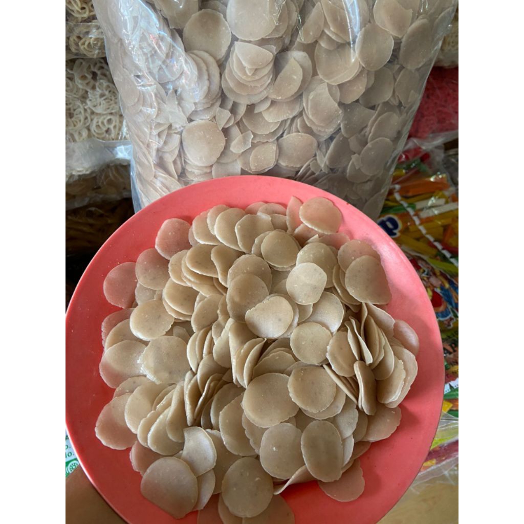 

Kerupuk Udang Putih KapaL Layar @5Kg /ball Gurih & Enak