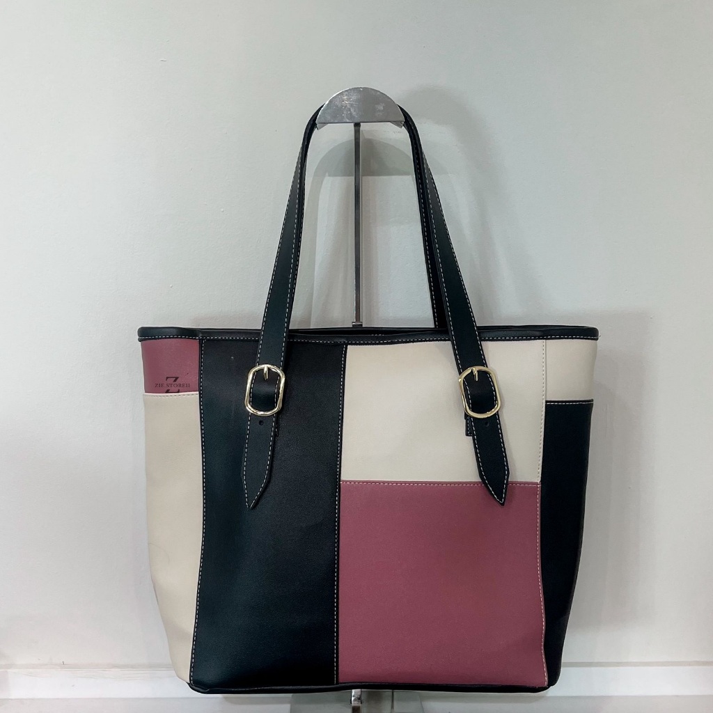 Zie.store - Tote bag Wanita Elegan - Tas Kerja & Kuliah Muat Laptop