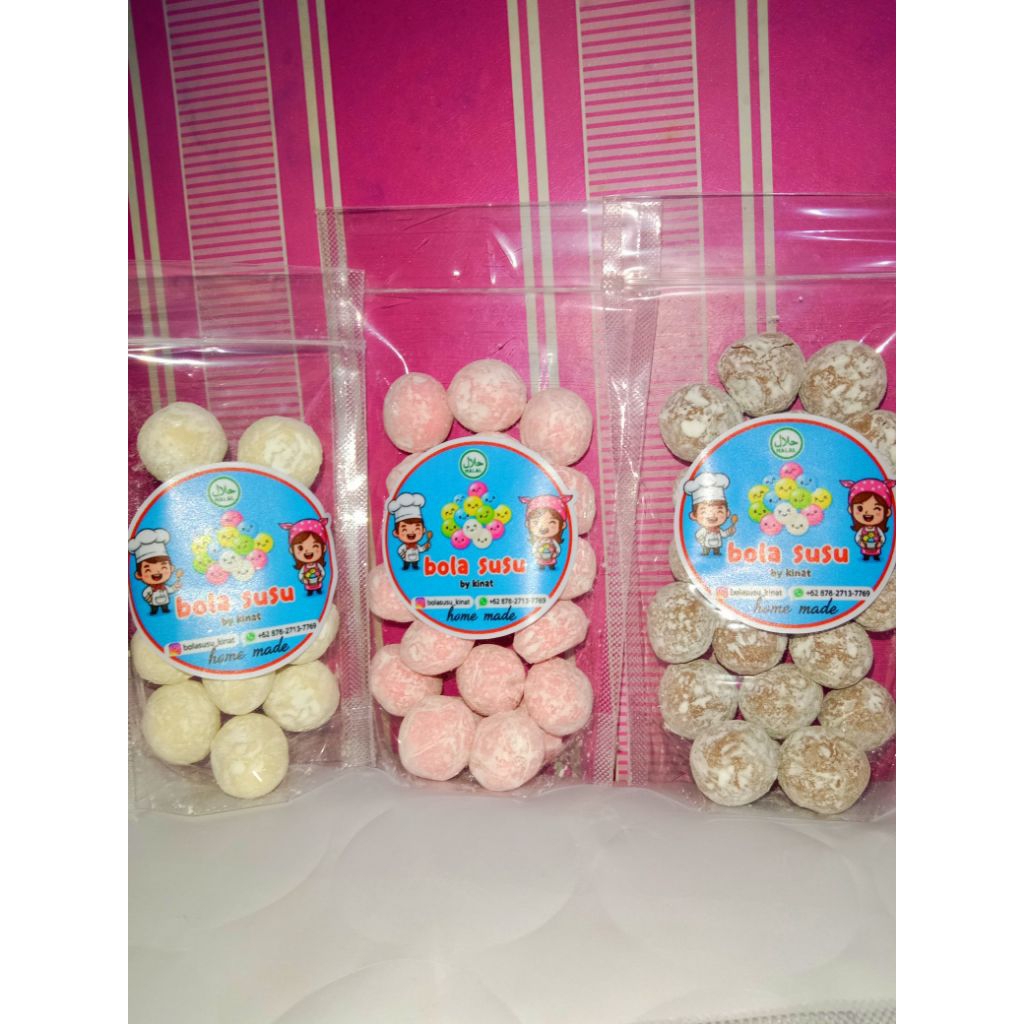 

Bola Susu by Kinat // rasa coklat // tanpa bahan pengawet // bolsu cemilan makanan home made murah