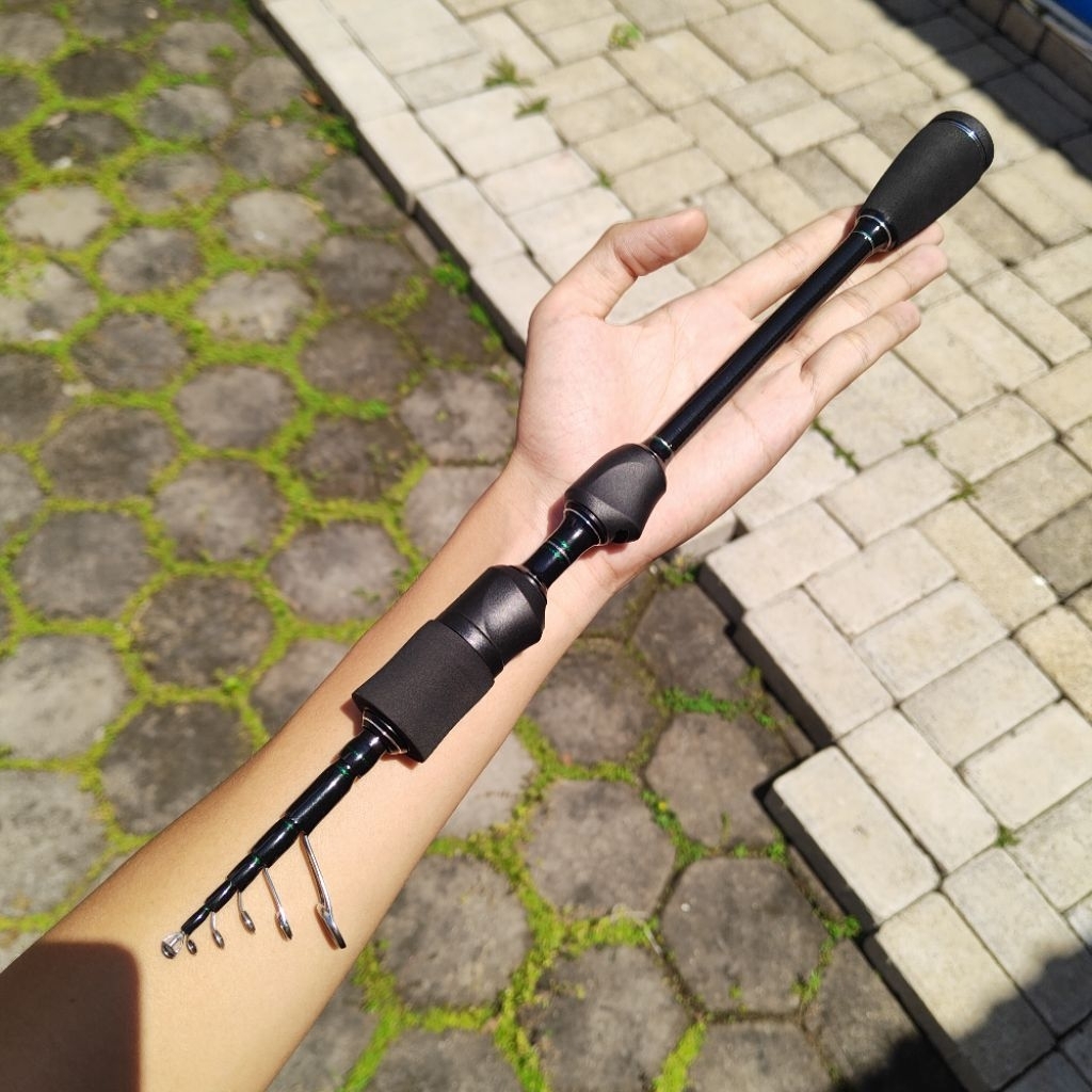 Joran telescopic UL 200cm Bisa request warna - joran custom Ultralight telescopic spinning