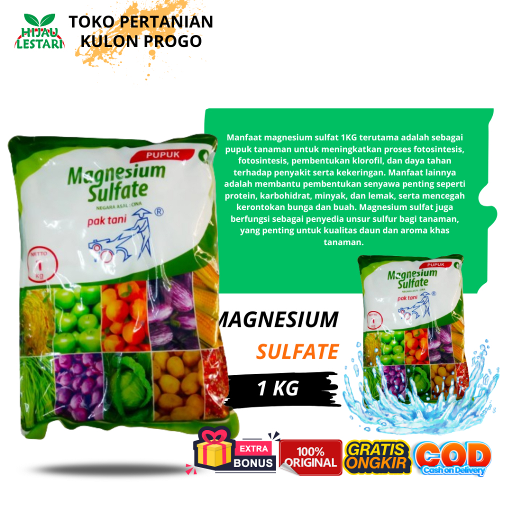PUPUK MAGNESIUM SULFAT (MQ SO4) CAP PAK TANI / PUPUK MAGNESIUM